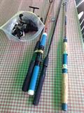 vintage fishing, fishing poles, wrench set