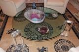 Contemporary Coffee Table, Decorative & Rug