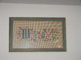 Antique needlepoint (welcome)