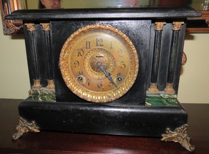 Antique clock w key
