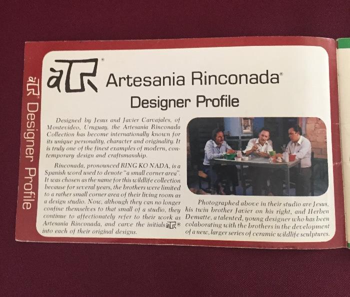 Artesania Rinconada - LARGE set w ark!