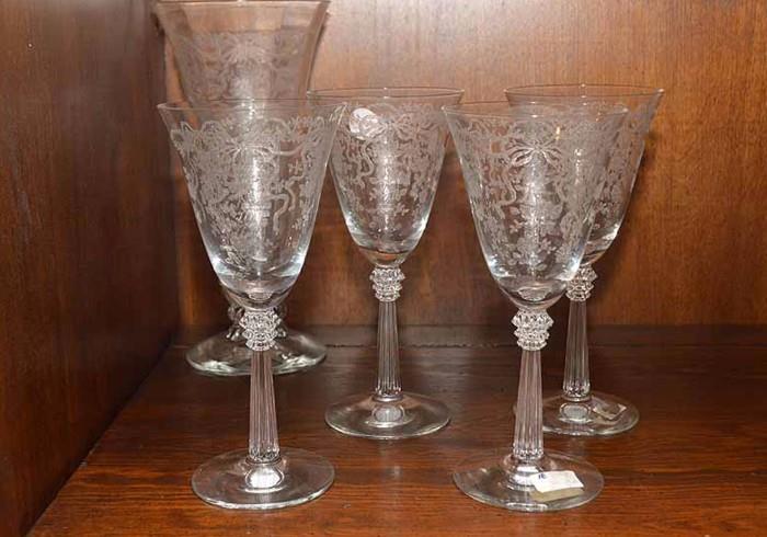 Fostoria Romance Wine Glasses (Set of 4)