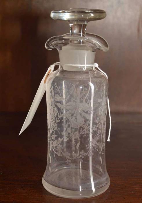 Antique Heisy Orchid Dressing Bottle
