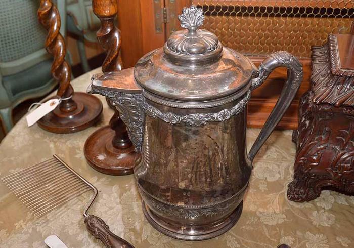 Victorian Silver Plate Water Pitcher