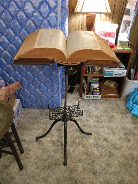 Vintage 1895 Book/Bible Stand