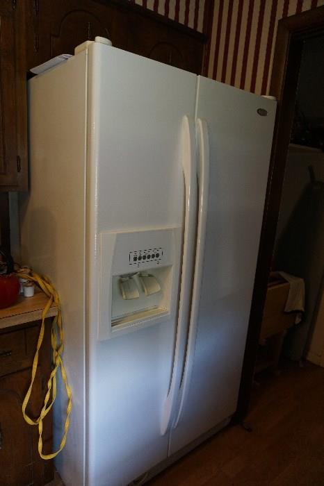Whirlpool refrigerator, 3 or 4 years old like new