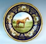 Fantastic Hand Painted Racehorse Bowl