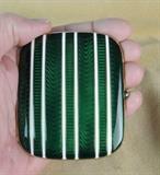 Art Deco 18K Enameled Cigarette Case