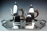 Modernist Sterling Coffee & Tea Set