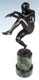 Art Deco Bronze Signed "Perl" C.1920's