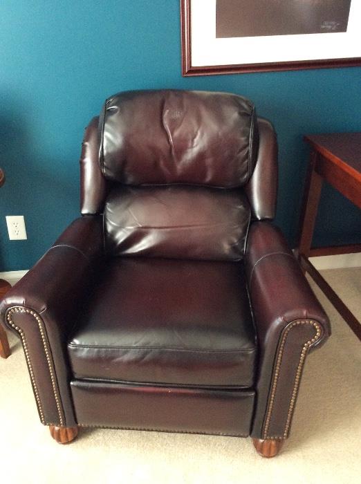 La Z Boy leather recliner in cordovan - there are two