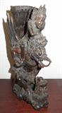Vintage Wood Vishnue Riding Garuda Balinese Bali Carving Sculpture