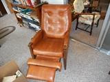 Leather recliner