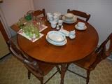 kitchen table 4 chairs,china,colored glass/pitcher
