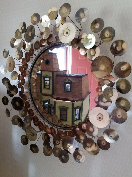 Signed/Dated C. Jere' 1968 Raindrops Mirror