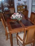 dining room table with 6 chairs