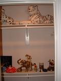 Lots of knick knacks and stuffed animals