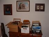 Many picture frames