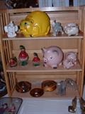 Collectibles including vintage animal banks