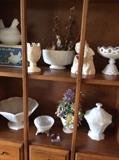 Milk glass collection 