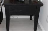 black wood night stand