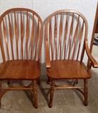 Oak dining chairs