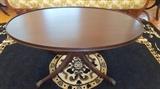 Mahogany Oval Coffee Table