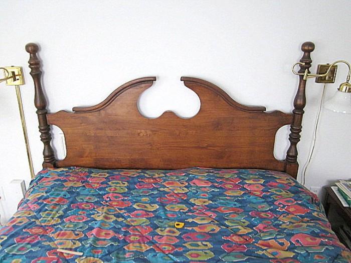 Federal style double bed.