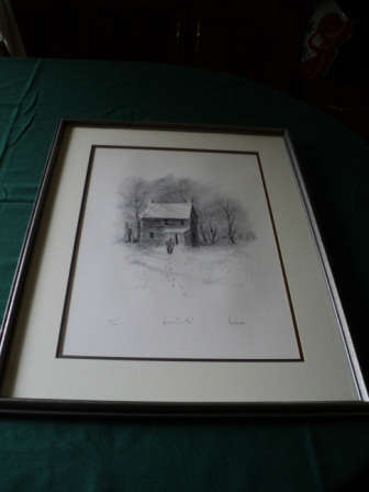 Herb Jones - House Call #2, 48/500
SKU # CBF007
Buy It Now Price - $125.00
Description
Framed, double-matted, hand-signed and numbered limited edition b/w print (48/500). Framed size is 26-3/16"x20-3/16"x1".  Slight condition issues on backing paper only. 
www.ctonlineauctions.com Williamsburg and Peninsula VA store