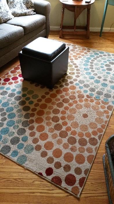 fabulous dot patterned area rug