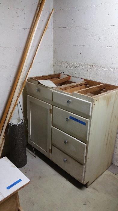 vintage shop cabinet, needs top