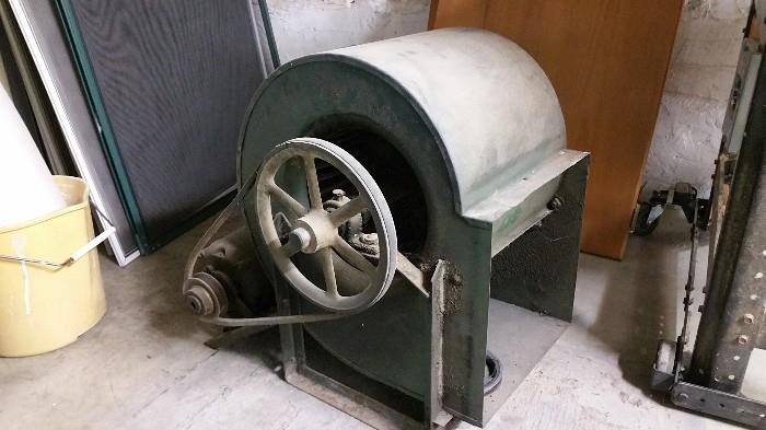 vintage industrial blower - very cool.  you could use it for a.....something....there has to be something.....
