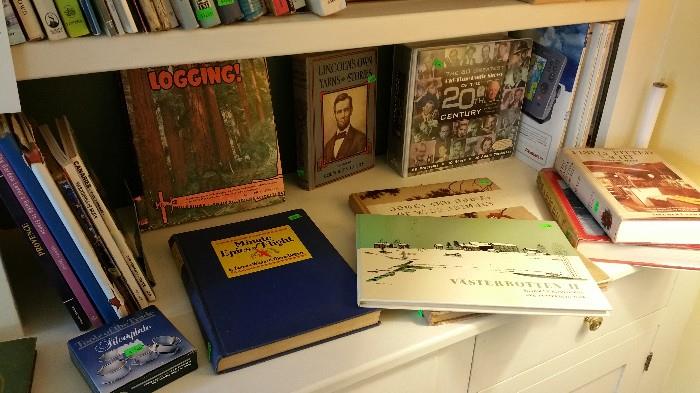 nice books....The Ralph Andrews Logging book is signed and personally inscribed....lots of books on boat building and yachting