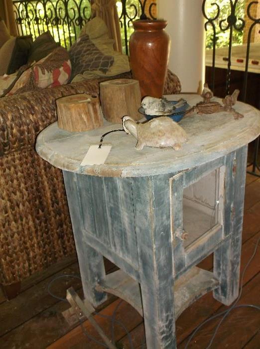 Small primitive wooden cabinet/table  
