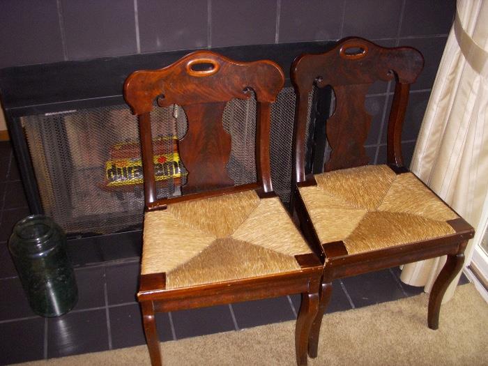 PAIR OF MID 19TH C CHAIRS