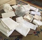 All sorts of linens, sheets, towels, etc.