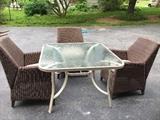 Outdoor Wicker with table