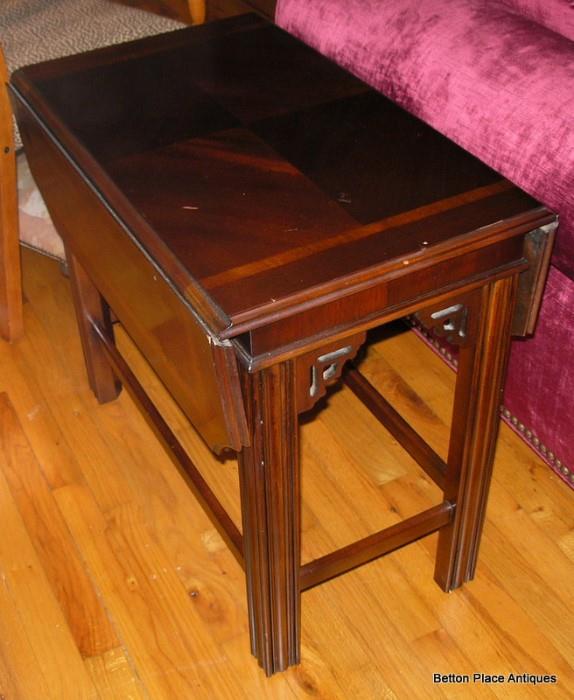 Asian style Drop leaf end table