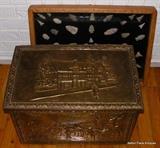 Brass woodbox