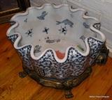 Chinese Koi Bowl on brass stand