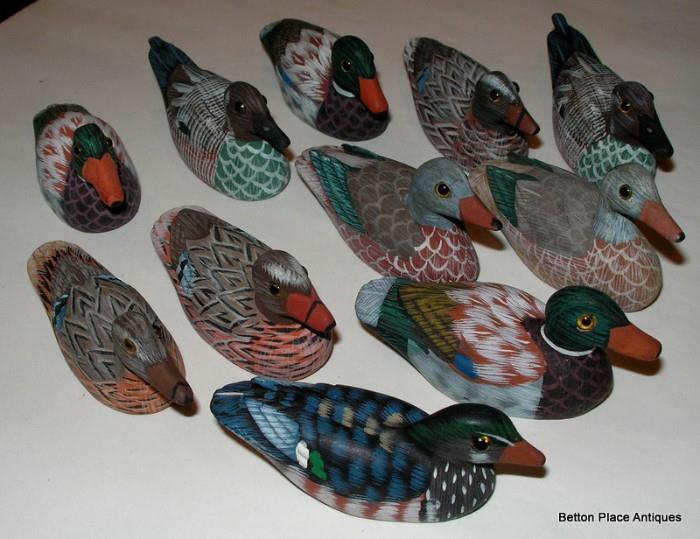 Some of the Small hand made ducks
