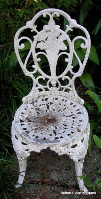 Cast iron newer Chair, one of two
