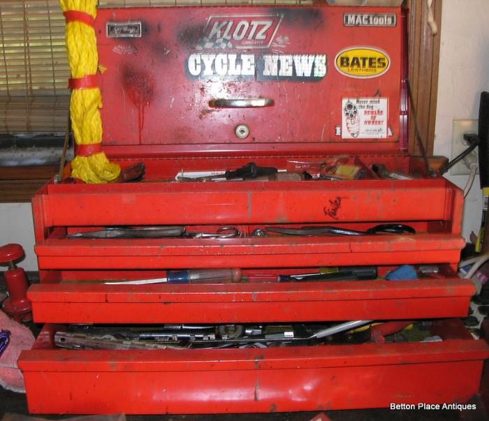 Tool box with tools in