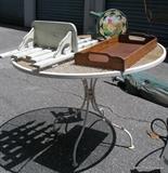 Outdoor table and misc, also there is a glider to match