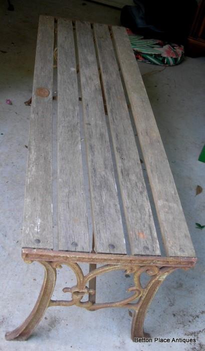 One of several Metal and wood benches in this Sale