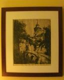 Several signed etchings.