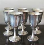 Sterling Goblets. Large size by Wallace.