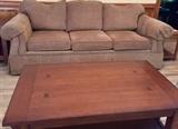 Sofa and mission style sofa table