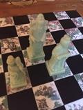 Ornate Chess board and figurines
