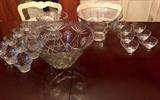 Two punch bowl sets
